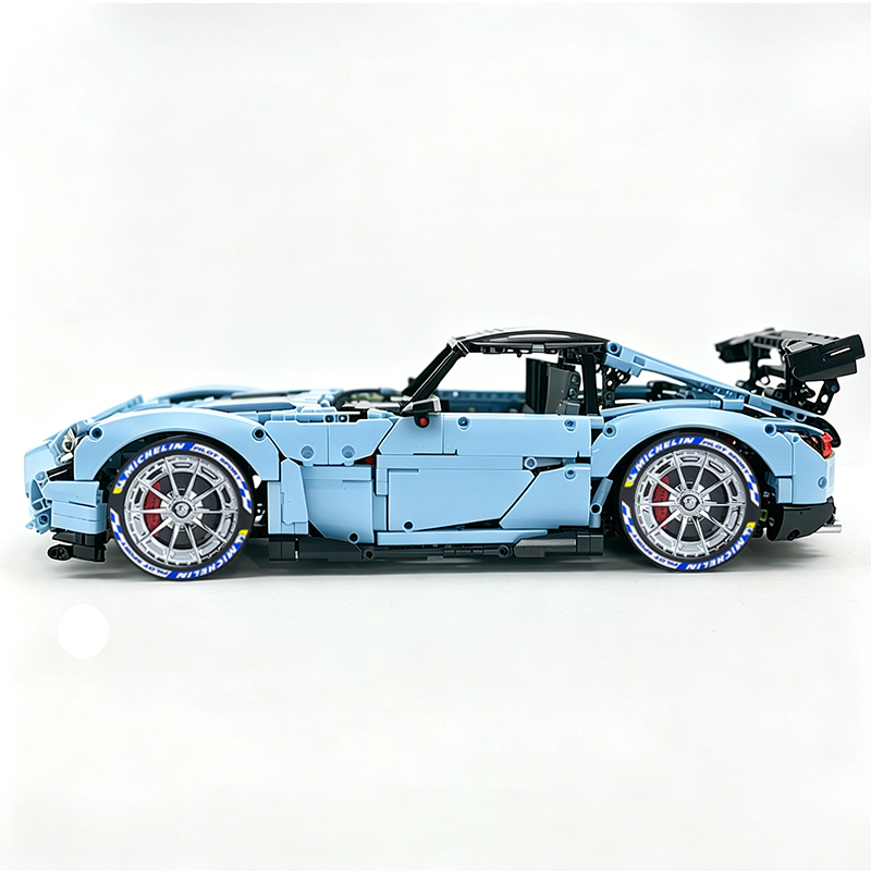 MOC-73939 1:8 Sports Car AMG GT R Black Series Building Block Set 2456 pcs Collectible Model Kit with Custom Wheels