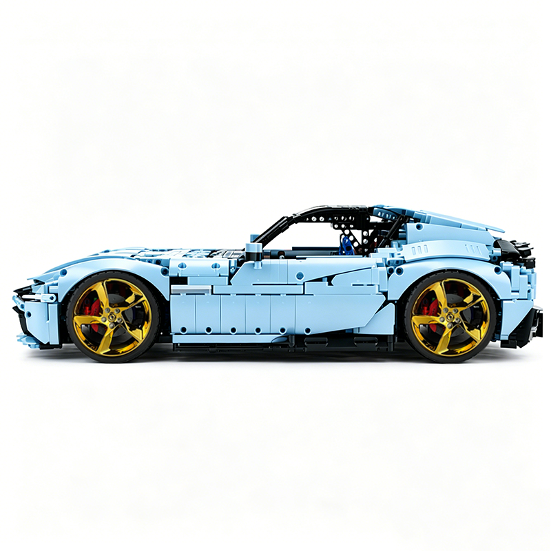 MOC-191495 1:8 Sports Car Ferrari 12Cilindri Building Block Set 3215 pcs Collectible Model Kit with Custom Wheels