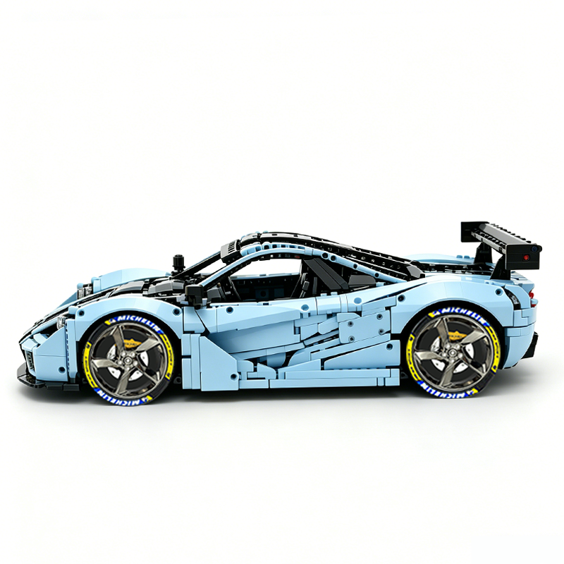 MOC-202525 1:8 Sports Car McLaren F1 GTR Concept Building Block Set 3473pcs Collectible Model Kit with Custom Wheels