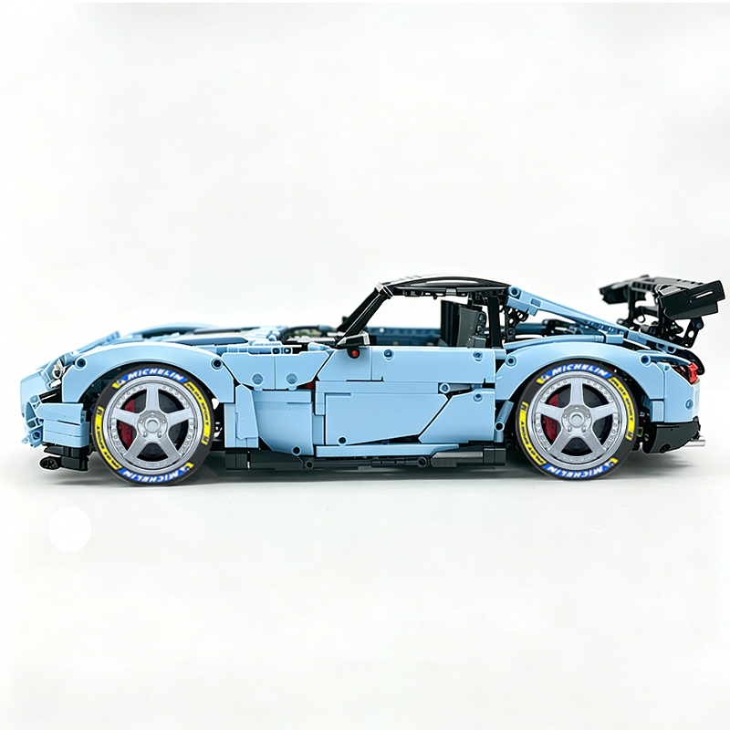 MOC-73939 1:8 Sports Car AMG GT R Black Series Building Block Set 2456 pcs Collectible Model Kit with Custom Wheels