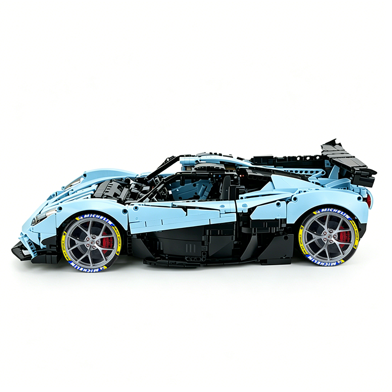 MOC-215951 1:8 Sports Car Gordon Murray Automotive T.50s Building Block Set 3427pcs Collectible Model Kit with Custom Wheels