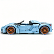 MOC-159171 1:8 Sports Car Porsche 918 Building Block Set 2266pcs Collectible Model Kit with Custom Wheels