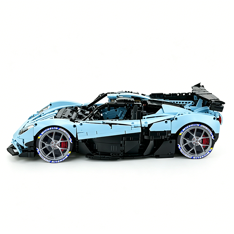 MOC-215951 1:8 Sports Car Gordon Murray Automotive T.50s Building Block Set 3427pcs Collectible Model Kit with Custom Wheels
