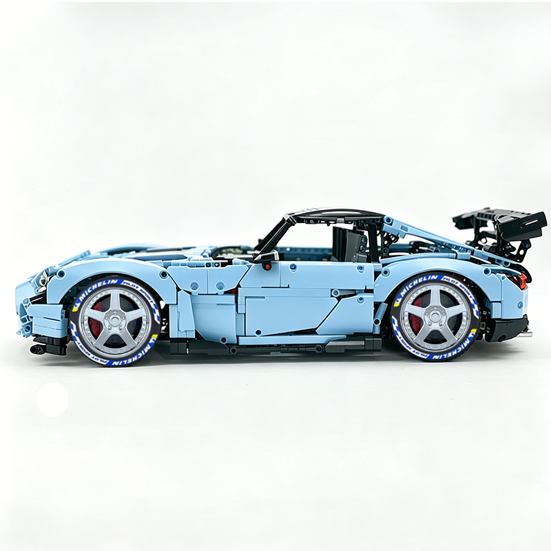 MOC-73939 1:8 Sports Car AMG GT R Black Series Building Block Set 2456 pcs Collectible Model Kit with Custom Wheels