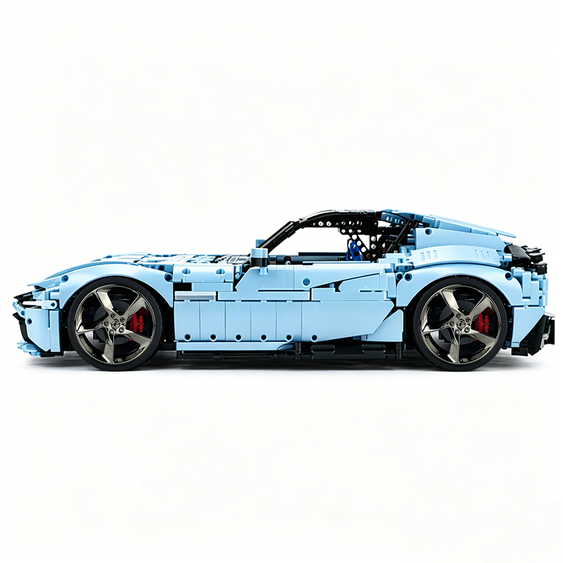 MOC-191495 1:8 Sports Car Ferrari 12Cilindri Building Block Set 3215 pcs Collectible Model Kit with Custom Wheels