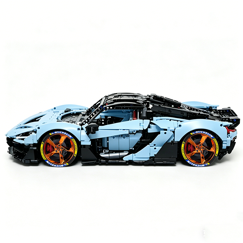 MOC-222472 1:8 Sports Car McLaren W1 Building Block Set 3442pcs Collectible Model Kit with Custom Wheels