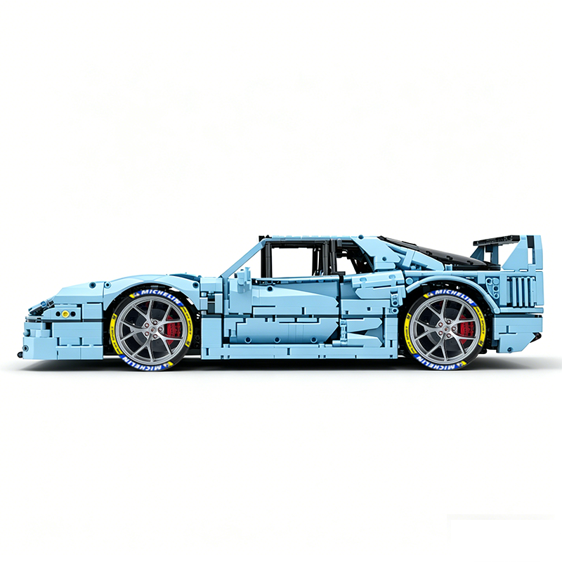 MOC-140404 1:8 Sports Car Ferrarі F40 Building Block Set 3603pcs Collectible Model Kit with Custom Wheels