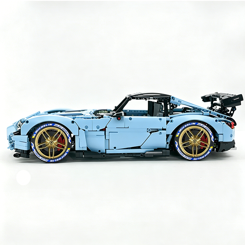 MOC-73939 1:8 Sports Car AMG GT R Black Series Building Block Set 2456 pcs Collectible Model Kit with Custom Wheels