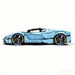 MOC-194680 1:8 Sports Car Ferrari LaFerrari Building Block Set 3636pcs Collectible Model Kit with Custom Wheels