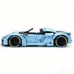 MOC-159171 1:8 Sports Car Porsche 918 Building Block Set 2266pcs Collectible Model Kit with Custom Wheels