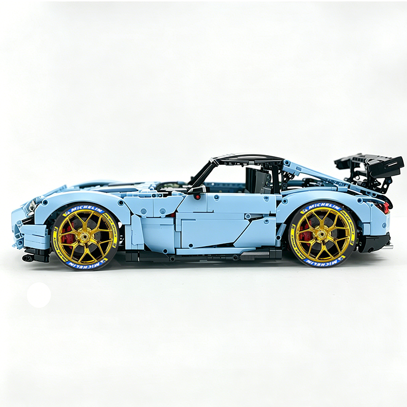 MOC-73939 1:8 Sports Car AMG GT R Black Series Building Block Set 2456 pcs Collectible Model Kit with Custom Wheels