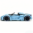 MOC-159171 1:8 Sports Car Porsche 918 Building Block Set 2266pcs Collectible Model Kit with Custom Wheels