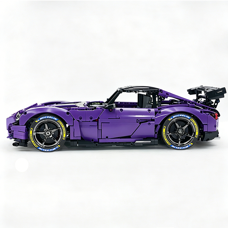 MOC-73939 1:8 Sports Car AMG GT R Black Series Building Block Set 2456 pcs Collectible Model Kit with Custom Wheels