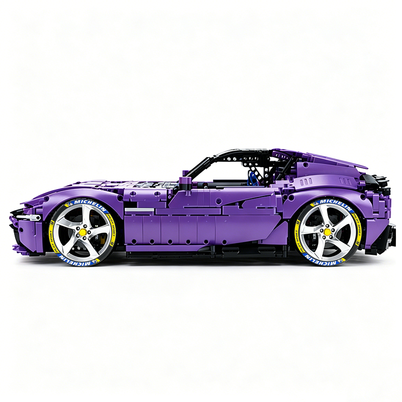 MOC-191495 1:8 Sports Car Ferrari 12Cilindri Building Block Set 3215 pcs Collectible Model Kit with Custom Wheels