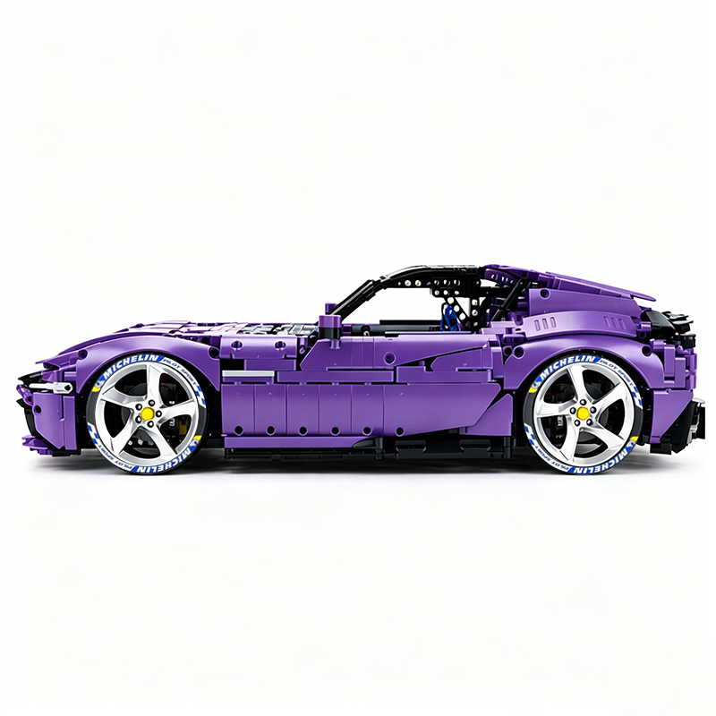 MOC-191495 1:8 Sports Car Ferrari 12Cilindri Building Block Set 3215 pcs Collectible Model Kit with Custom Wheels
