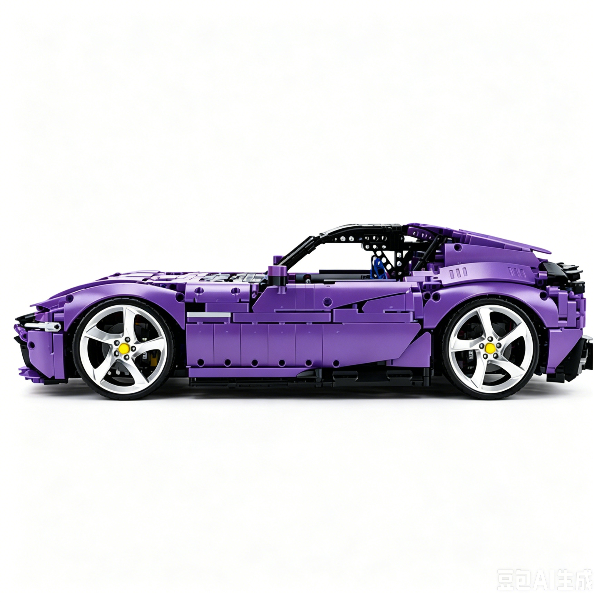 MOC-191495 1:8 Sports Car Ferrari 12Cilindri Building Block Set 3215 pcs Collectible Model Kit with Custom Wheels