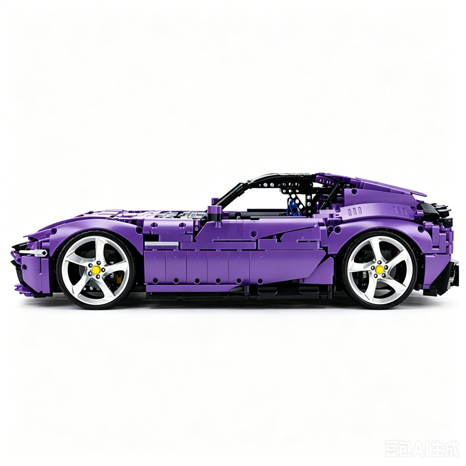MOC-191495 1:8 Sports Car Ferrari 12Cilindri Building Block Set 3215 pcs Collectible Model Kit with Custom Wheels