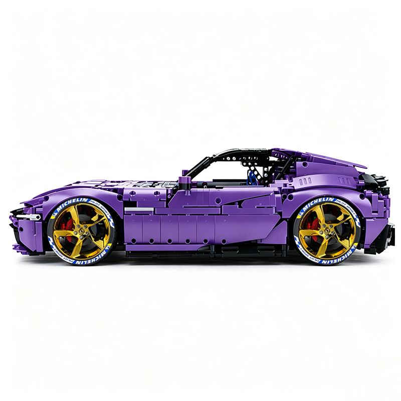 MOC-191495 1:8 Sports Car Ferrari 12Cilindri Building Block Set 3215 pcs Collectible Model Kit with Custom Wheels