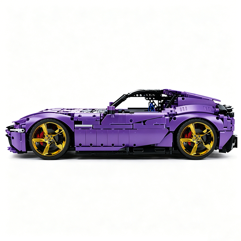 MOC-191495 1:8 Sports Car Ferrari 12Cilindri Building Block Set 3215 pcs Collectible Model Kit with Custom Wheels