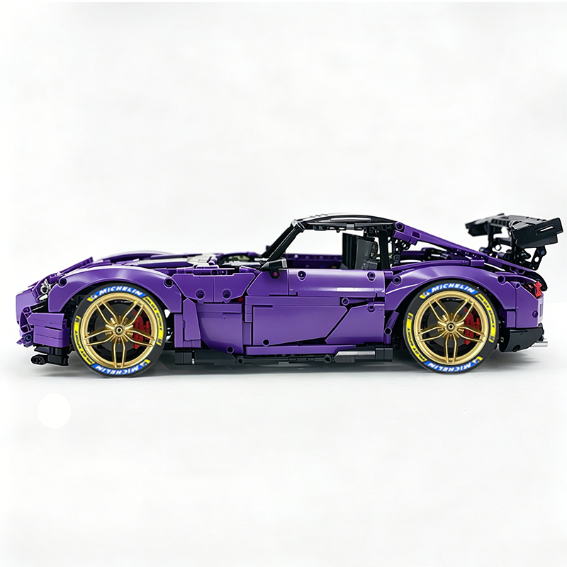 MOC-73939 1:8 Sports Car AMG GT R Black Series Building Block Set 2456 pcs Collectible Model Kit with Custom Wheels