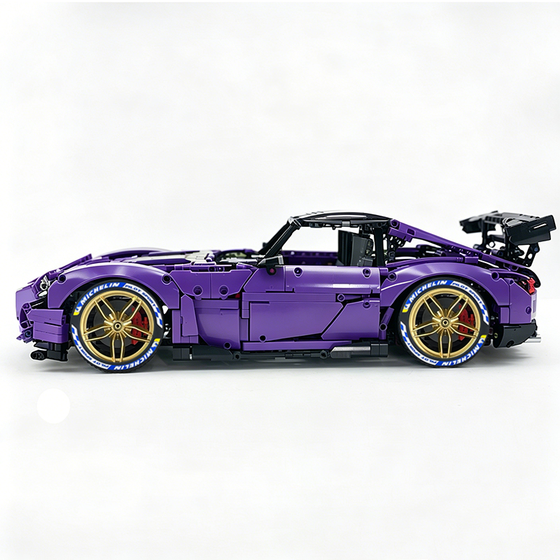 MOC-73939 1:8 Sports Car AMG GT R Black Series Building Block Set 2456 pcs Collectible Model Kit with Custom Wheels