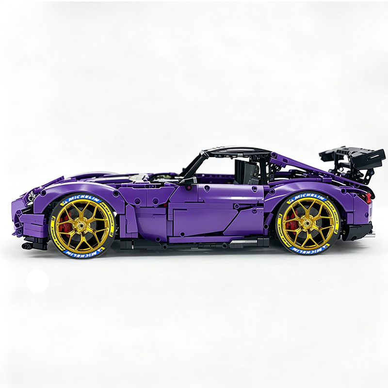 MOC-73939 1:8 Sports Car AMG GT R Black Series Building Block Set 2456 pcs Collectible Model Kit with Custom Wheels