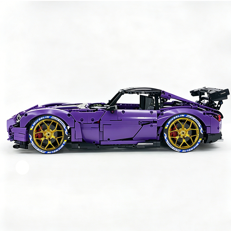 MOC-73939 1:8 Sports Car AMG GT R Black Series Building Block Set 2456 pcs Collectible Model Kit with Custom Wheels