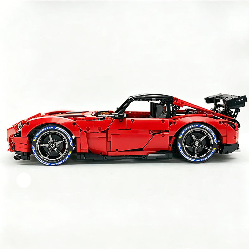 MOC-73939 1:8 Sports Car AMG GT R Black Series Building Block Set 2456 pcs Collectible Model Kit with Custom Wheels