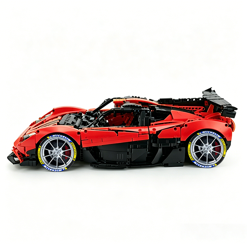 MOC-215951 1:8 Sports Car Gordon Murray Automotive T.50s Building Block Set 3427pcs Collectible Model Kit with Custom Wheels