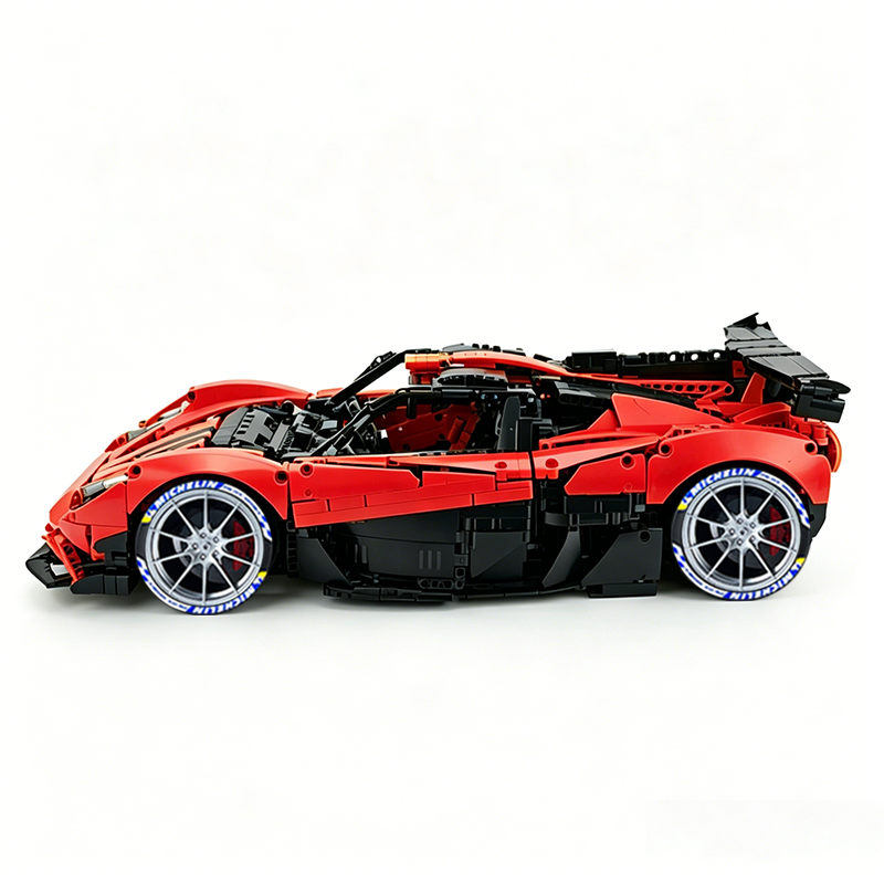 MOC-215951 1:8 Sports Car Gordon Murray Automotive T.50s Building Block Set 3427pcs Collectible Model Kit with Custom Wheels
