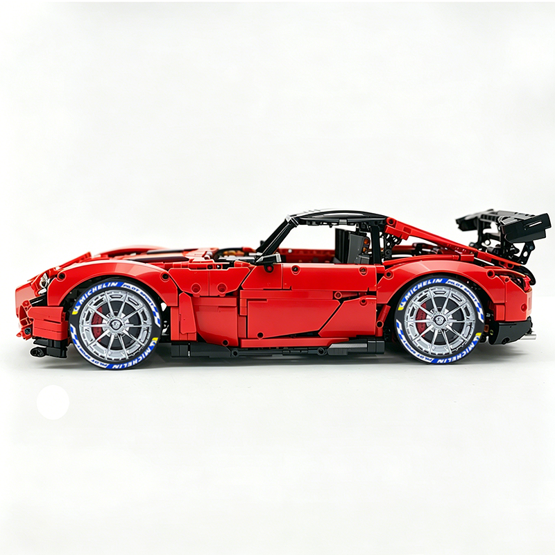 MOC-73939 1:8 Sports Car AMG GT R Black Series Building Block Set 2456 pcs Collectible Model Kit with Custom Wheels