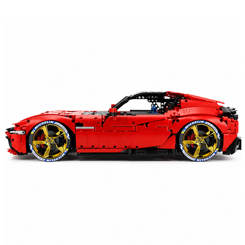 MOC-191495 1:8 Sports Car Ferrari 12Cilindri Building Block Set 3215 pcs Collectible Model Kit with Custom Wheels