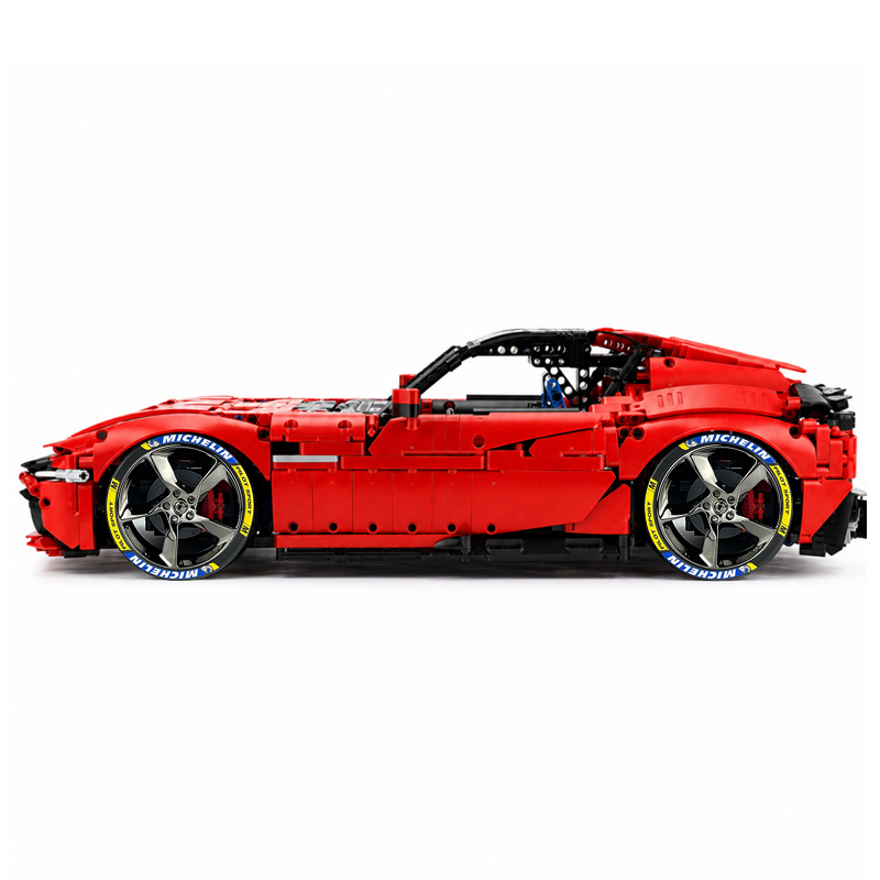 MOC-191495 1:8 Sports Car Ferrari 12Cilindri Building Block Set 3215 pcs Collectible Model Kit with Custom Wheels