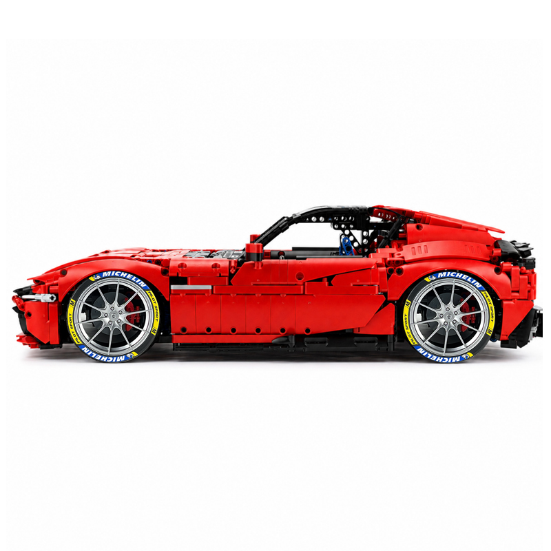 MOC-191495 1:8 Sports Car Ferrari 12Cilindri Building Block Set 3215 pcs Collectible Model Kit with Custom Wheels
