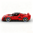 MOC-261024 1:8 Sports Car Ferrarl SC40 Building Block Set 2898pcs Collectible Model Kit with Custom Wheels