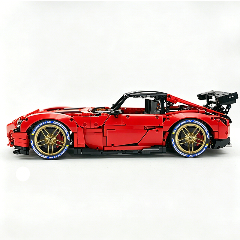 MOC-73939 1:8 Sports Car AMG GT R Black Series Building Block Set 2456 pcs Collectible Model Kit with Custom Wheels