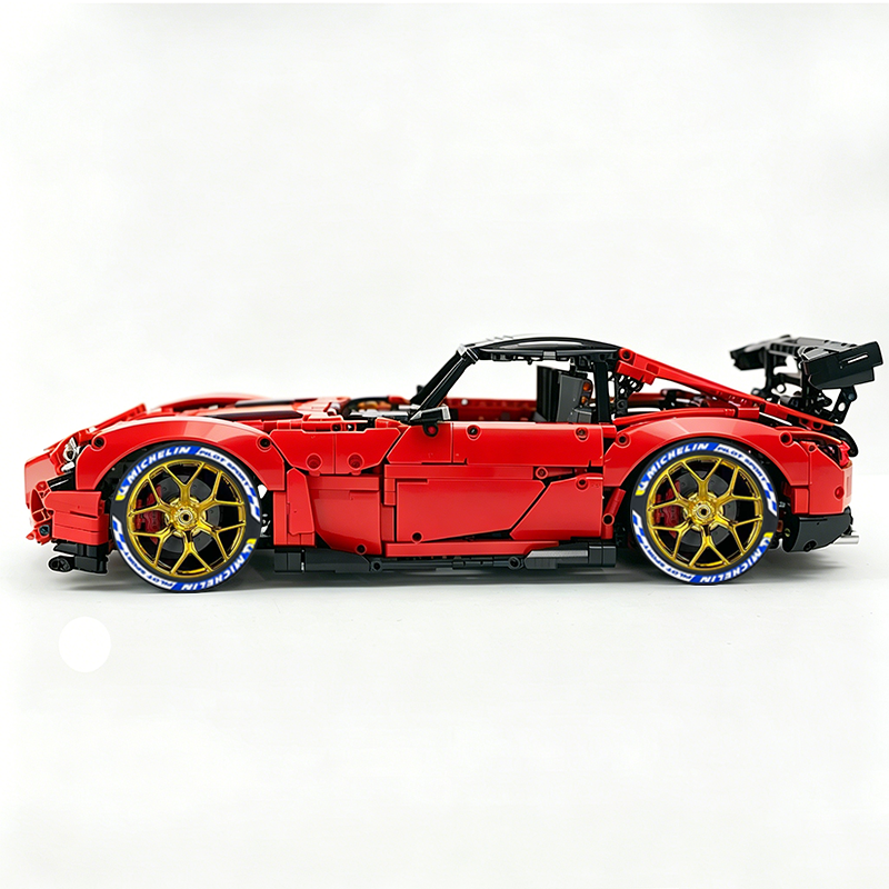 MOC-73939 1:8 Sports Car AMG GT R Black Series Building Block Set 2456 pcs Collectible Model Kit with Custom Wheels