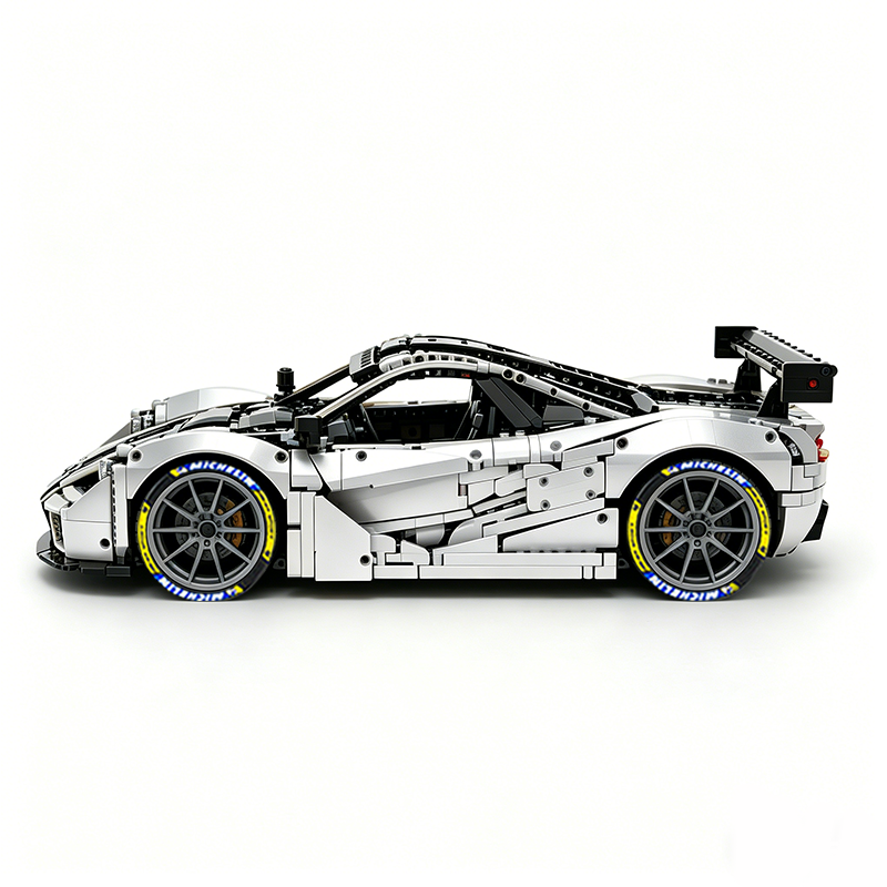 MOC-202525 1:8 Sports Car McLaren F1 GTR Concept Building Block Set 3473pcs Collectible Model Kit with Custom Wheels
