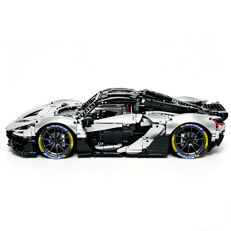 MOC-222472 1:8 Sports Car McLaren W1 Building Block Set 3442pcs Collectible Model Kit with Custom Wheels