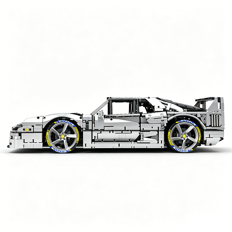 MOC-140404 1:8 Sports Car Ferrarі F40 Building Block Set 3603pcs Collectible Model Kit with Custom Wheels