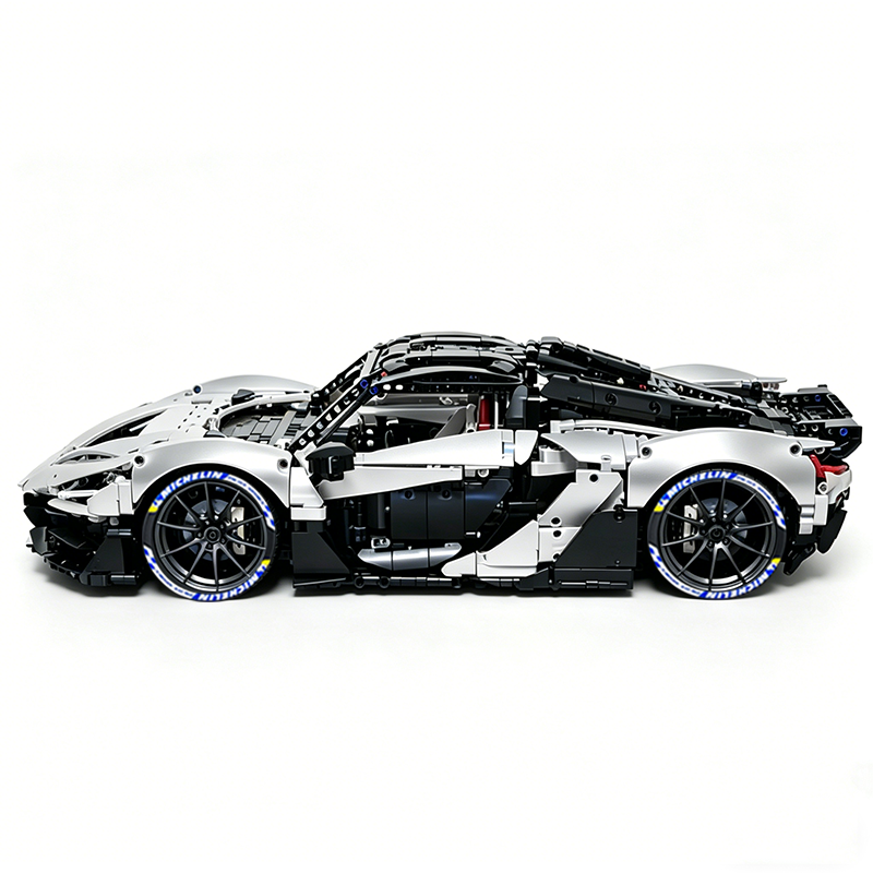 MOC-222472 1:8 Sports Car McLaren W1 Building Block Set 3442pcs Collectible Model Kit with Custom Wheels