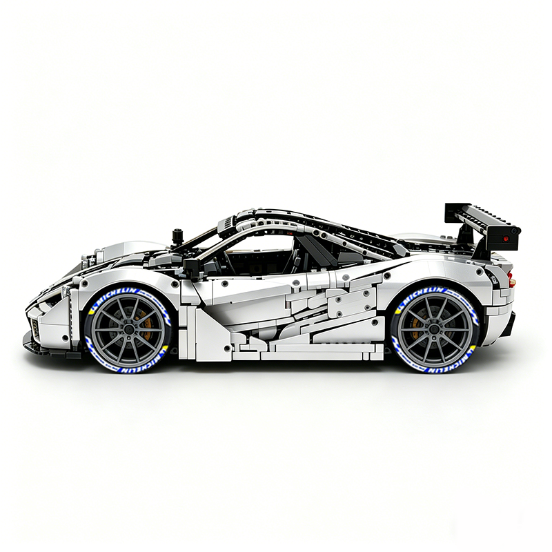 MOC-202525 1:8 Sports Car McLaren F1 GTR Concept Building Block Set 3473pcs Collectible Model Kit with Custom Wheels