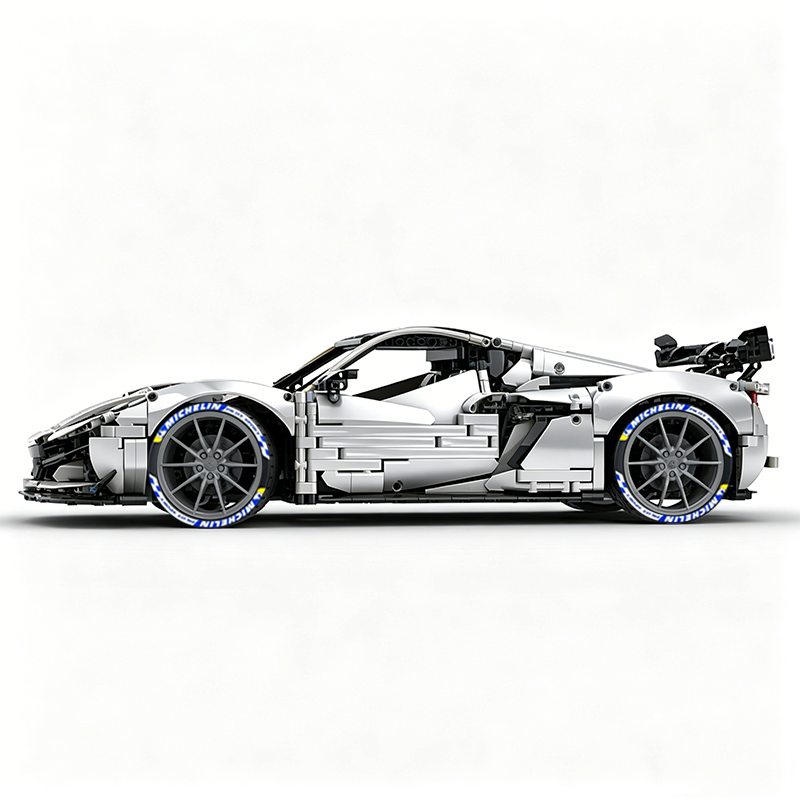 MOC-216686 1:8 Sports Car Corvette ZR1 2025 Building Block Set 3646pcs Collectible Model Kit with Custom Wheels
