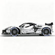MOC-216686 1:8 Sports Car Corvette ZR1 2025 Building Block Set 3646pcs Collectible Model Kit with Custom Wheels