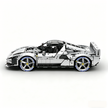 MOC-261024 1:8 Sports Car Ferrarl SC40 Building Block Set 2898pcs Collectible Model Kit with Custom Wheels