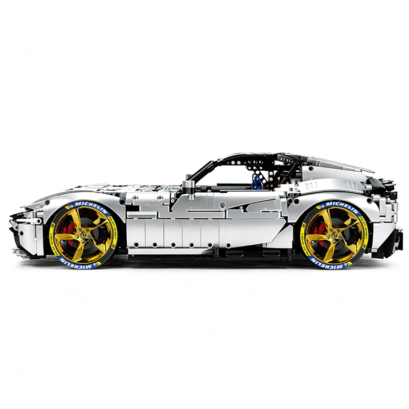 MOC-191495 1:8 Sports Car Ferrari 12Cilindri Building Block Set 3215 pcs Collectible Model Kit with Custom Wheels