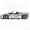 MOC-159171 1:8 Sports Car Porsche 918 Building Block Set 2266pcs Collectible Model Kit with Custom Wheels