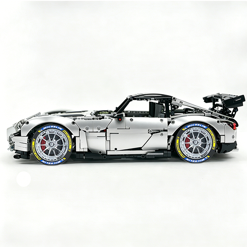 MOC-73939 1:8 Sports Car AMG GT R Black Series Building Block Set 2456 pcs Collectible Model Kit with Custom Wheels