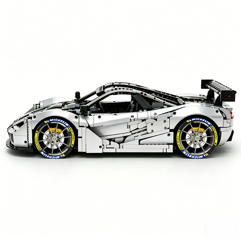 MOC-202525 1:8 Sports Car McLaren F1 GTR Concept Building Block Set 3473pcs Collectible Model Kit with Custom Wheels