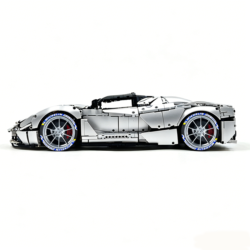MOC-194680 1:8 Sports Car Ferrari LaFerrari Building Block Set 3636pcs Collectible Model Kit with Custom Wheels